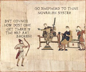 Early attempts to faithfully render the Space Opera unto the Bayeux tapestry were Minimally Affecting.
